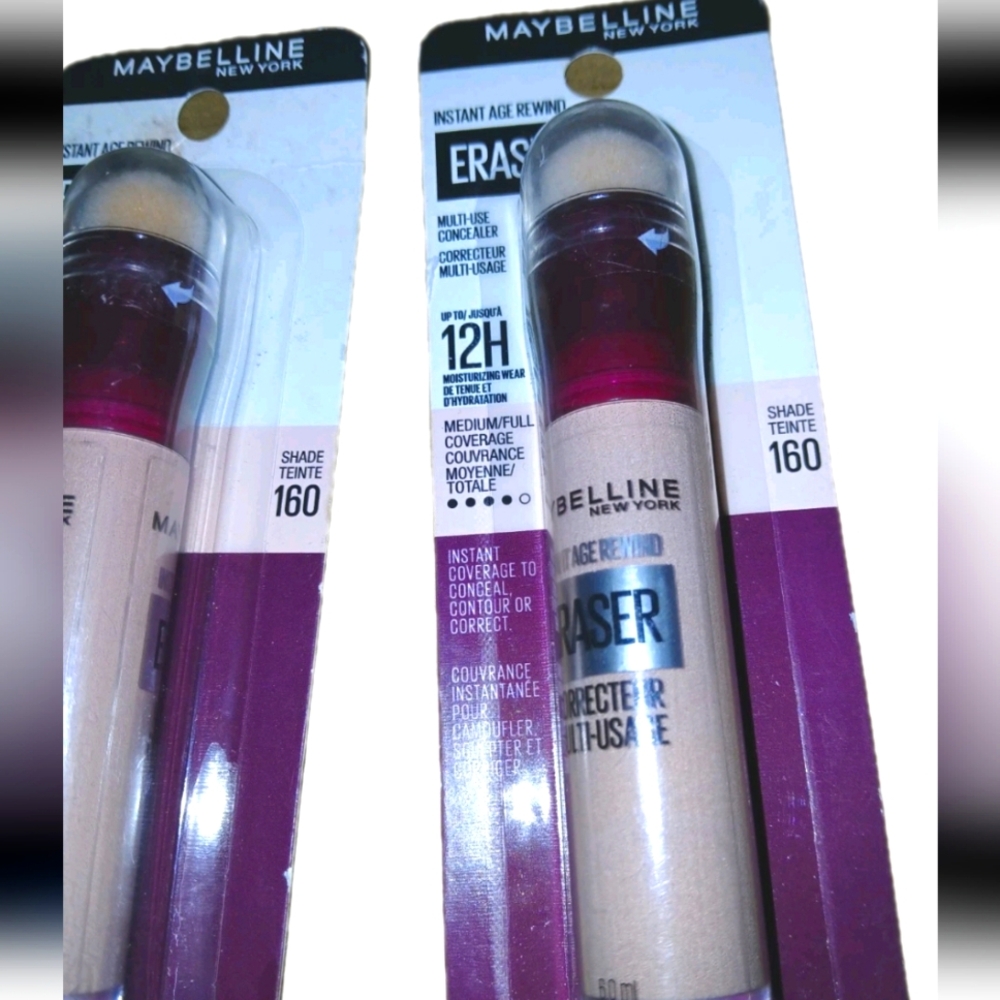 (2) Maybelline Instant Age Rewind Eraser Concealers. #160 Shade - Picture 2 of 2